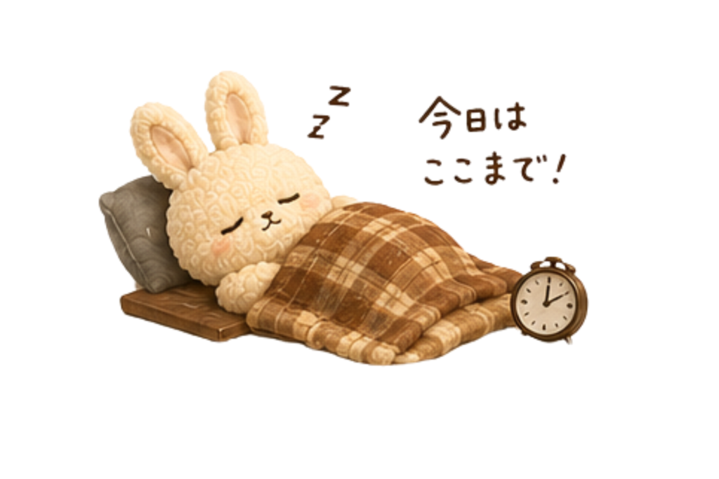 ここまででいい可愛いうさぎさん